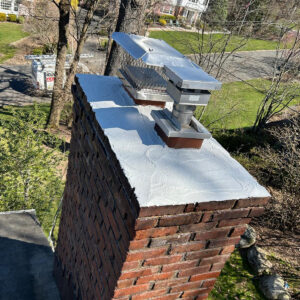Replacing damaged chimney caps in Livingston & Montclair, NJ