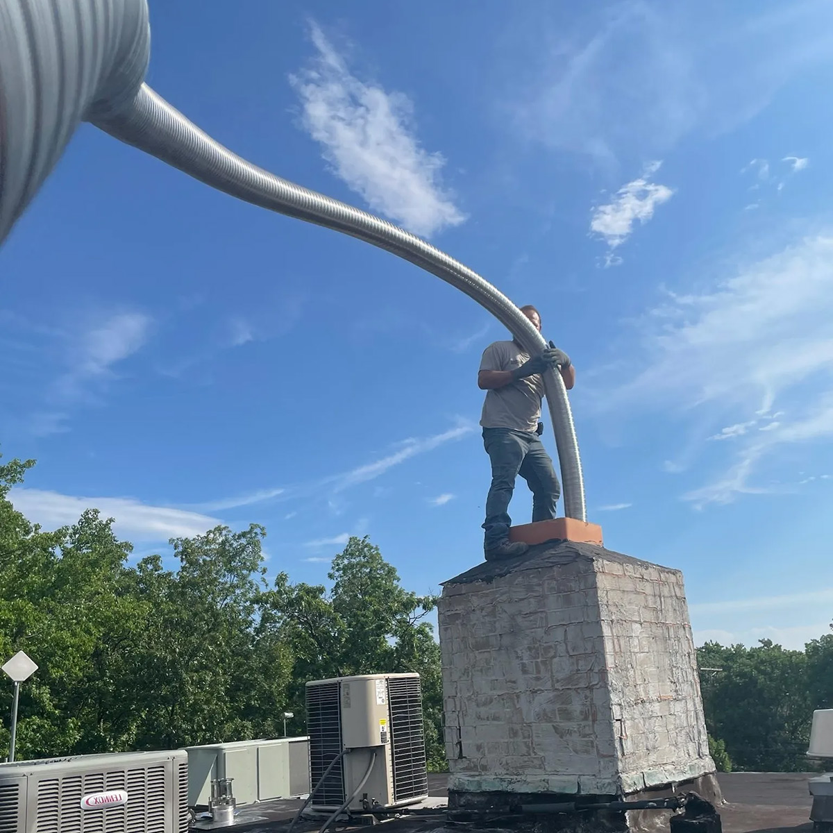 Installing new chimney liners in Hillsborough, NJ