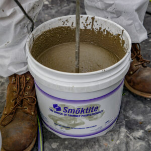 Professional smoke chamber parging with Smoktite in Hillsborough and Livingston NJ